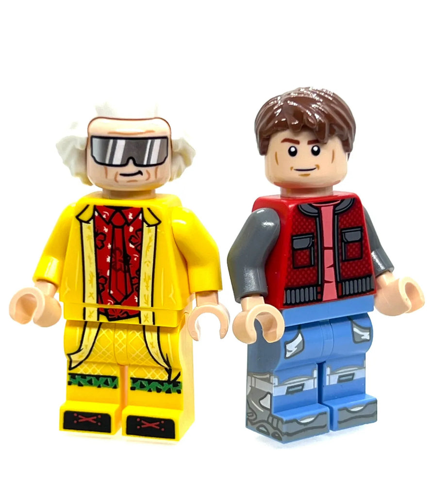 Lego Doc and Marty Minifigure Lot - Back 2 the Future