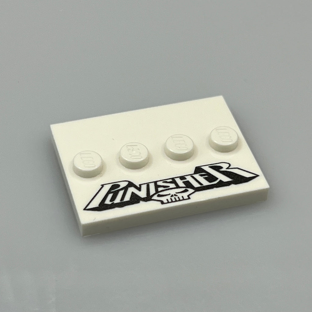 Custom Lego Punisher Baseplate / Minifigure Stand