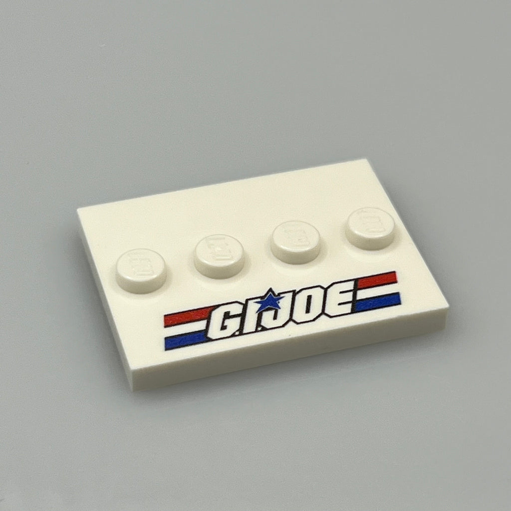 Custom Lego G.I Joe Minifigure Baseplate / Display Stand