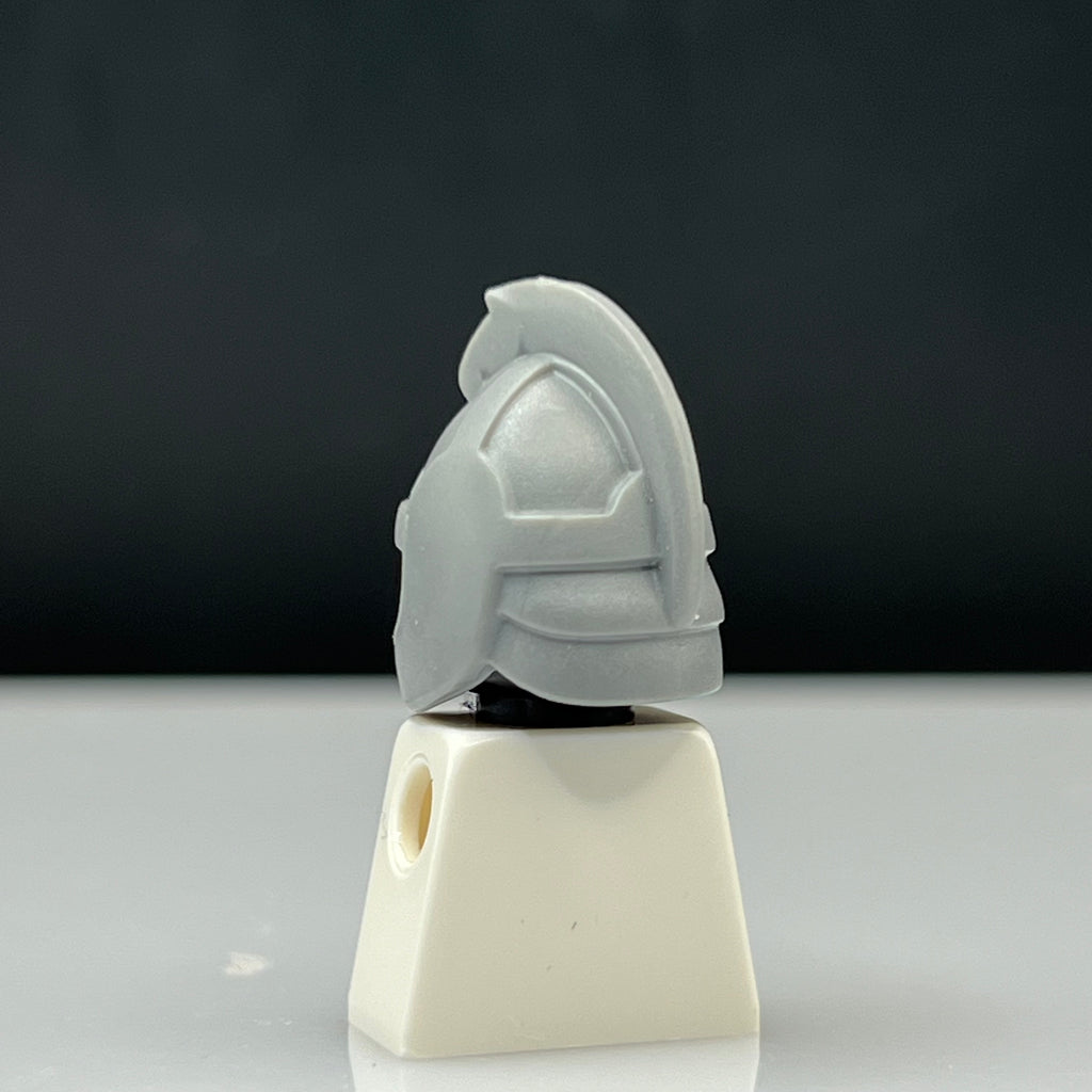 Lego Castle / Knight Rohan Helmet in Flat Silver - HTF LOTR Headgear