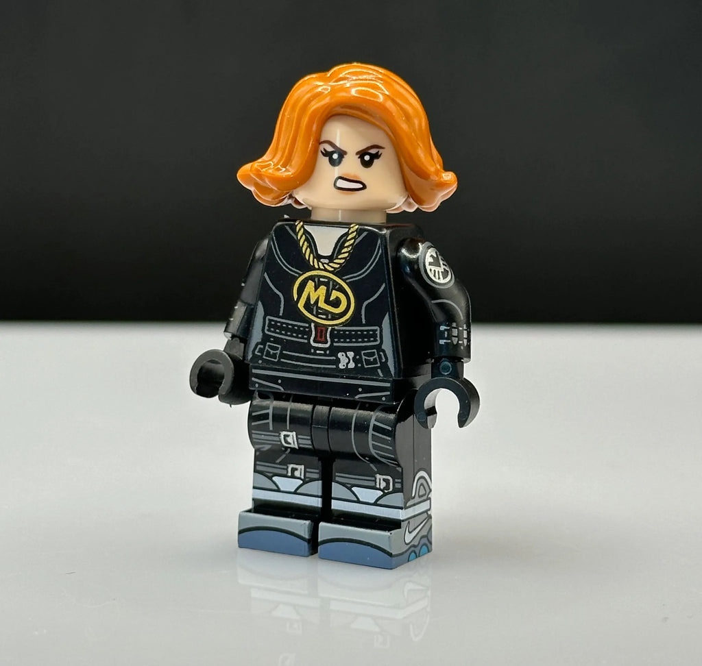 Lego Marvel Black Widow Minifigure with Air Mags and MD Chain