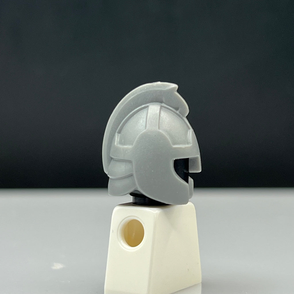 Lego Castle / Knight Rohan Helmet in Flat Silver - HTF LOTR Headgear